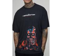 Tall - T-shirt oversize délavé à imprimé Terminator homme - noir - M, noir