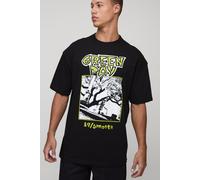 Tall - T-shirt oversize imprimé Green Day homme - noir - M, noir