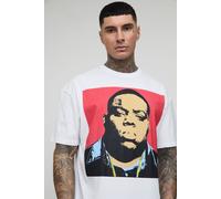 Tall - T-shirt oversize imprimé The Notorious BIG homme - blanc - S, blanc