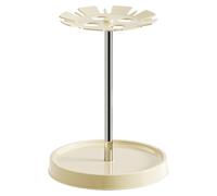 Tall Umbrella Holder, Round Standing Umbrella Organizer and Water Tray, Rustproof Parasol Storage Rack with 4 Divided Slots for Entryway, Home, Long & Short Umbrellas 12.99x17.32x10.24 Inches