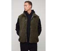 Tall - Veste technique zippée en polaire homme - kaki - XL, kaki