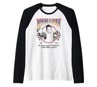 Talladega Nights Ricky Bobby Outline Checkered Flags Movie Manche Raglan