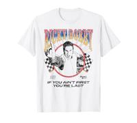 Talladega Nights Ricky Bobby Outline Checkered Flags Movie T-Shirt