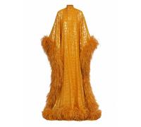 Taller Marmo - Casta Diva Opulence Kaftan - Femme - Vestes - Brun - Taille: ONE Size
