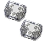 Tallew Lot de 2 blocs d'ampli de distribution de puissance au sol, calibre 0 dans 0 jauges de sortie, blocs de connexion pour voiture, bateau et répartiteur audio