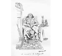 Talleyrand tiré du dessin de Daniel Maclise dans le magazine Fraser. Charles-Maurice de Talleyrand-P rigord 1754 1838 1er prince de Bénévent puis prince de Talleyrand. ecclésiastique français et
