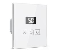 Tallifun Interrupteur Volet Roulant Connecté avec Fonction Pourcentage, WiFi Interrupteur Mural Équipé un Écran LCD Compatible Alexa/Google Home/SmartLife, Programmation pour Rideaux