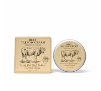 Tallow au bœuf pour le visage et le corps - 100 % de suif de bœuf nourri à l'herbe - Miel naturel & cire d'abeille crème hydratante en profondeur Hydratation et soin sans huile ni parfum Absorption
