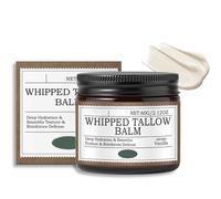 Tallow Balm,Beef Tallow Skin Care,Baume au suif fouetté,Baume naturel qui efface les rides d'expression,Crème Hydratante Naturelle, Profonde Nourrissante, Visage Corps Hydratation Crème 60G