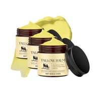 Tallow Balm for Face, Whipped Tallow Balm with Honey, beurre corporel au suif de bœuf bio, soin hydratant visage et corps pour tous types de peau, nourrissant en profondeur et non gras (3pc)