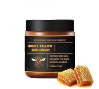 Tallow Honey Balm,Tallow and Honey Balm for Face, Skin Care Cream, Organic Whipped Beef Tallows Face Moisturizer with Raw Honeys and Beeswax,Deep Nourishing,Soft and Smooth Skin (1)