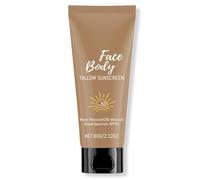 Tallow Sunscreen, Beef Tallow for Skin, Grass Fed Beef Tallow Sunscreen SPF 50, Non Greasy Water Resistant Organic Natural Unscented Formula for Sensitive Skin Summer Outdoor, Anti White Cast (1)