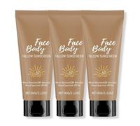 Tallow Sunscreen, Beef Tallow for Skin, Grass Fed Beef Tallow Sunscreen SPF 50, Non Greasy Water Resistant Organic Natural Unscented Formula for Sensitive Skin Summer Outdoor, Anti White Cast (3)