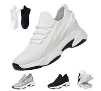Tallure Baskets invisibles pour homme et femme en maille respirante et amovible, rehaussement blanc 4 1 cm, 36 EU