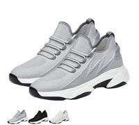 Tallure Sneakers, Tallure Sneakers Women Men, 1.6"/2.4"/3"/4" Invisible Height Boosting Sneaker for Running Hiking (Grey-3.1in,42)
