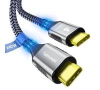 Talmosal Câble Thunderbolt 4 240 W de 4,6 m, prend en charge 5K/4K @ 60 Hz 20 Gbit/s avec charge rapide PD pour iPhone 16/15, Thunderbolt 3, MacBook Pro, station d'accueil, eGPU, SSD, Surface Pro,