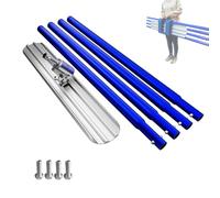 Taloche à béton Bull Float, en alliage d'aluminium, avec 4 poignées combinables, outil de lissage pour béton de 1200 x 200 mm, avec support réglable, pour terrasse et sous-sol