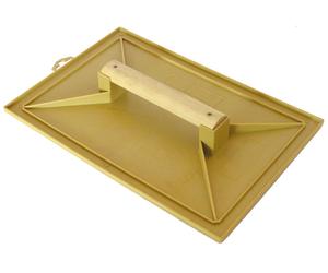 TALOCHE JAUNE 18X27CM POIGNEE BOIS MONDELIN - 311120