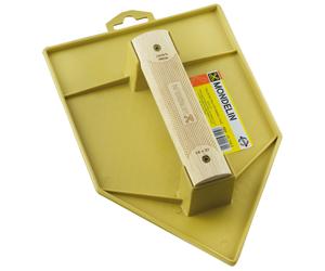 TALOCHE JAUNE POINTUE 18X27CM POIGNEE BOIS MONDELIN - 311132