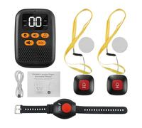 TALOEYH - Alarmes personnelles pour les personnes âgées, bouton de panique sans fil, système d'alerte d'appel d'infirmière pour les personnes âgées, les personnes âgées handicapées et les enfants