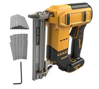 TALOEYH - Cloueuse Brad sans fil, agrafeuse sans fil compatible avec batterie 18 V/20 V MAX, pistolet à clouer électrique 2 en 1 avec 1000 clous droits et 1000 clous en forme de U, pour tapisserie