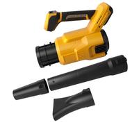 TALOEYH Souffleur à feuilles sans fil compatible avec batterie Dewalt 18 V/20 V, 130 MPH, 18500 tr/min, souffleur à feuilles portatif à 3 vitesses avec 2 buses pour nettoyage de terrasse, entretien de