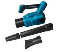 TALOEYH - Souffleur à feuilles sans fil compatible avec batterie Makita 18 V, 130 MPH, 18500 tr/min, souffleur à feuilles portatif à 3 vitesses avec 2 buses pour nettoyage de terrasse, entretien de
