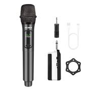 Talomen Microphone sans Fil Professionnel,système de Microphone à 2.4 GHz Karaoké Dynamique Rechargeable avec Récepteur,160ft Ext,pour Karaoké,Chants,Fêtes,Soirées,DJ,Églises,Mariages,Discours,K60-1
