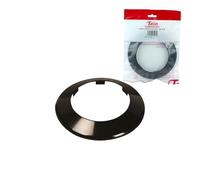 Talon Collier de tuyau de sol de 110 mm - Couvercle à clipser pour tuyaux de sol et d'aération | Finition soignée pour points d'entrée au sol et au mur | Ajustement fin à profil bas | Blanc, noir