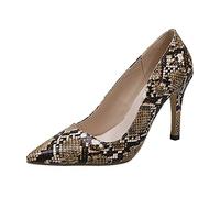 Talon Femme Casual Fashion Heels Outdoor High Respirable Leisure Shoes Chaussons pour Femmes Talons Hauts pour Femmes (Brown, 42)