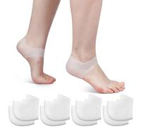 Talon respirant, inserts pour fasciite plantaire, coussinets de talon, excellent pour les douleurs au talon, guérison des talons fissurés, tendinite d'Achille, pour hommes et femmes