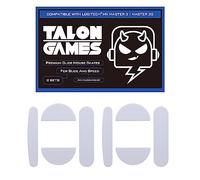 TALONGAMES Lot de 2 patins de souris à bords arrondis et incurvés compatibles avec Logitech MX Master 3, 0,8 mm, matériau PTFE pur avec patins super lisses