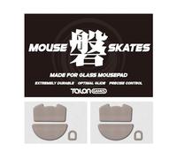 TALONGAMES Patins à souris compatibles avec Razer Viper V3 Pro, universels pour tapis de souris en verre, haute durabilité, faible bruit, glisse lisse et contrôle précis, bord incurvé ( Series, kaki)