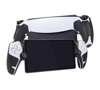 TALONGAMES Poignées de manette compatibles avec Playstation Portal, antidérapantes, absorbantes de transpiration, PlayStation5, kit de peau texturée, pour manettes de portail PS5 (version Lite - Noir)
