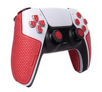 TALONGAMES Poignées de manette pour Playstation 5 DualSense, antidérapantes, absorbantes de transpiration, texturées, pour manettes PS5 DualSense, version Ultra, rouge
