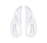 Talonnette 2 en 1 pour voûte plantaire - Soutien de la voûte plantaire - Semelle intérieure orthopédique en gel doux, autocollant, antidérapant et absorbant les chocs (ivoire, taille S)