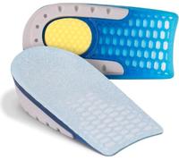 Talonnette silicone 1cm (1 paire), EVA et gel, amortissant et antidérapant, correction différence longueur jambes, unisexe