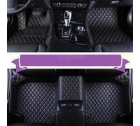 Talonnette Tapis de Sol en Cuir imperméable pour Hyundai pour i20 2021 2022 2023 Tapis Voiture(Black Purple)