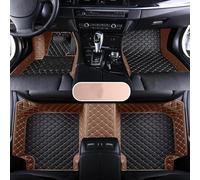Talonnette Tapis de Sol en Cuir imperméable pour Skoda pour Superb 2009 2010 2011 2012 Accessoire intérieur Tapis Voiture Tous Temps(Black Brown)