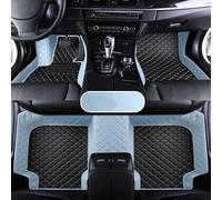 Talonnette Tapis de Sol en Cuir imperméable pour Skoda pour Superb 2009 2010 2011 2012 Accessoire intérieur Tapis Voiture Tous Temps(Blue Black)