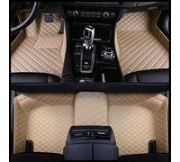 Talonnette Tapis de Sol en Cuir imperméable pour Skoda pour Yeti 2014 2015 2016 2017 Accessoire intérieur Tapis Voiture Tous Temps(Beige)