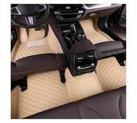 Talonnette Tapis de Sol en Cuir PU pour Toyota pour Wish 2010-2024, antidérapant et imperméable, Accessoires intérieurs Tapis Voiture(Beige)
