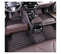 Talonnette Tapis de Sol en Similicuir PU pour Mercedes W203 2004-2007 Accessoires intérieurs antidérapants et imperméables Tapis Auto(Noir Rouge)