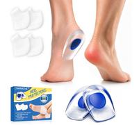 Talonnettes Épine Calcanéenne avec Protège Talon Silicone, Talonnette Gel Anti Choc, Talon en Silicone Confort pour Marche Sport Travail Longues Stations Debout