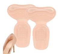 Talonnettes pour chaussures, Reduced Code Antidérapantes 2 en 1 Talonnettes de Chaussure Talon Coussinet de Talon Confortables en Silicone, Coussinets de Pied pour Talons, Arrière du Talon, Ajustement