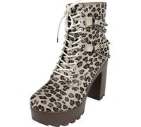 Talons hauts de Rock Rebel by EMP - Imprimé Léopard - Bottines à Talons - EU40 - pour Femme - léopard EU 40