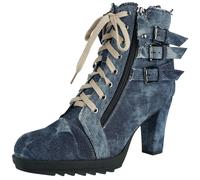 Talons hauts de Rock Rebel by EMP - Ivy - EU36 à EU40 - pour Femme - bleu EU 39