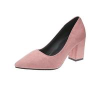 Talons hauts élégants pour femme, design élégant avec pointe pointue, confortables et polyvalents, parfaits pour les rendez-vous décontractés, talons hauts avec finition, Rose, 41 EU