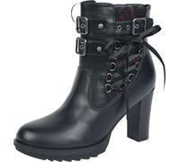 Talons hauts Gothic de Gothicana by EMP - Bound To Darkness - EU37 à EU41 - pour Femme - noir/rouge EU 40