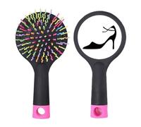 Talons hauts Simple Graphics Black Contour Salon Brosse à cheveux démêlante Base coussin